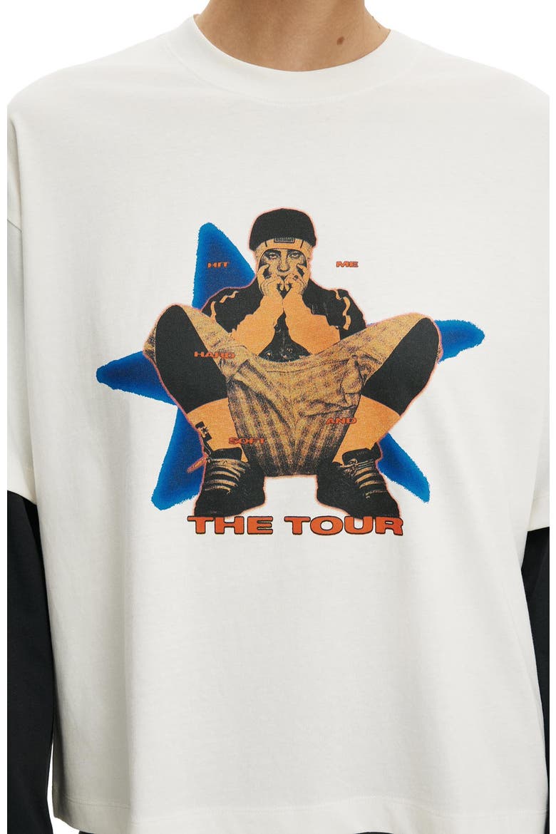 Women's Lcn Double Oversized Graphic Tee, Alternate, color, Billie Eilish On Tour