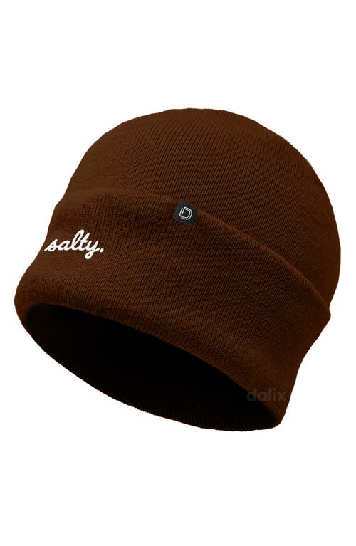 Dalix Salty Beanie Cap In Brown