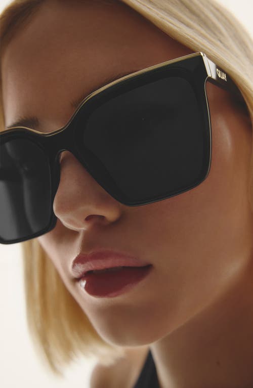 Quay Level Up 60mm Square Sunglasses In Black