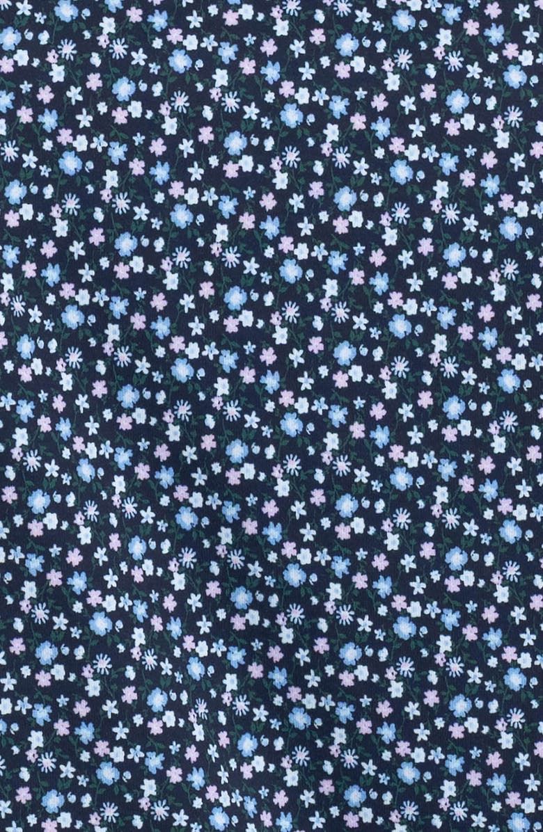 W.R.K Slim Fit Floral Stem Reworked Button-Up Shirt, Alternate, color, Navy