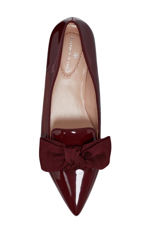 Bandolino Auggie Bow Flat In Brown
