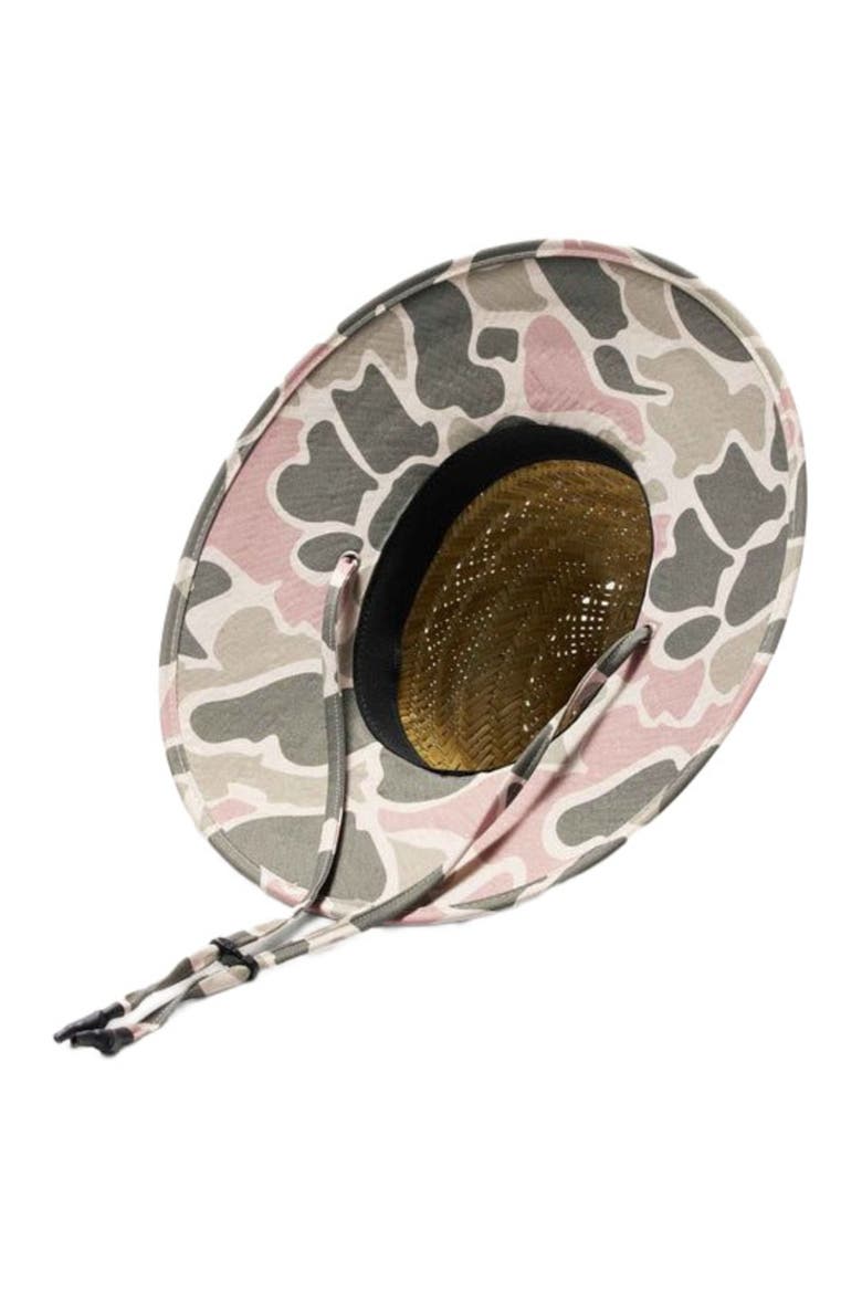 Willow Little Kids Straw Lifeguard Hat, Alternate, color, Pastel Camo