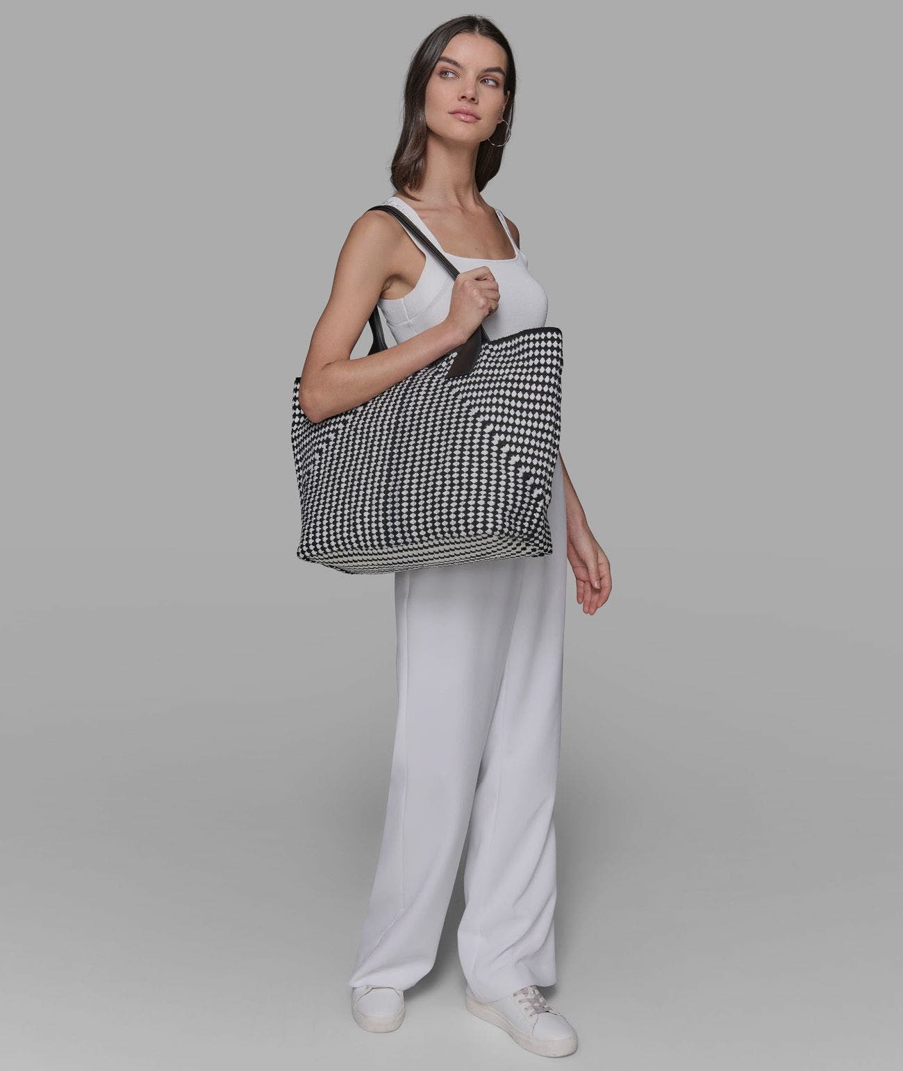 KARL LAGERFELD PARIS Henriette Tote, Alternate, color, Black Multi