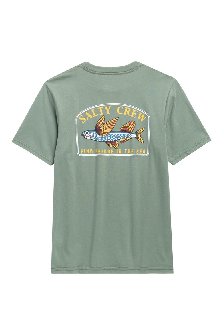 Kids' Fly Home Cotton Graphic T-Shirt, Alternate, color, LAUREL WREATH
