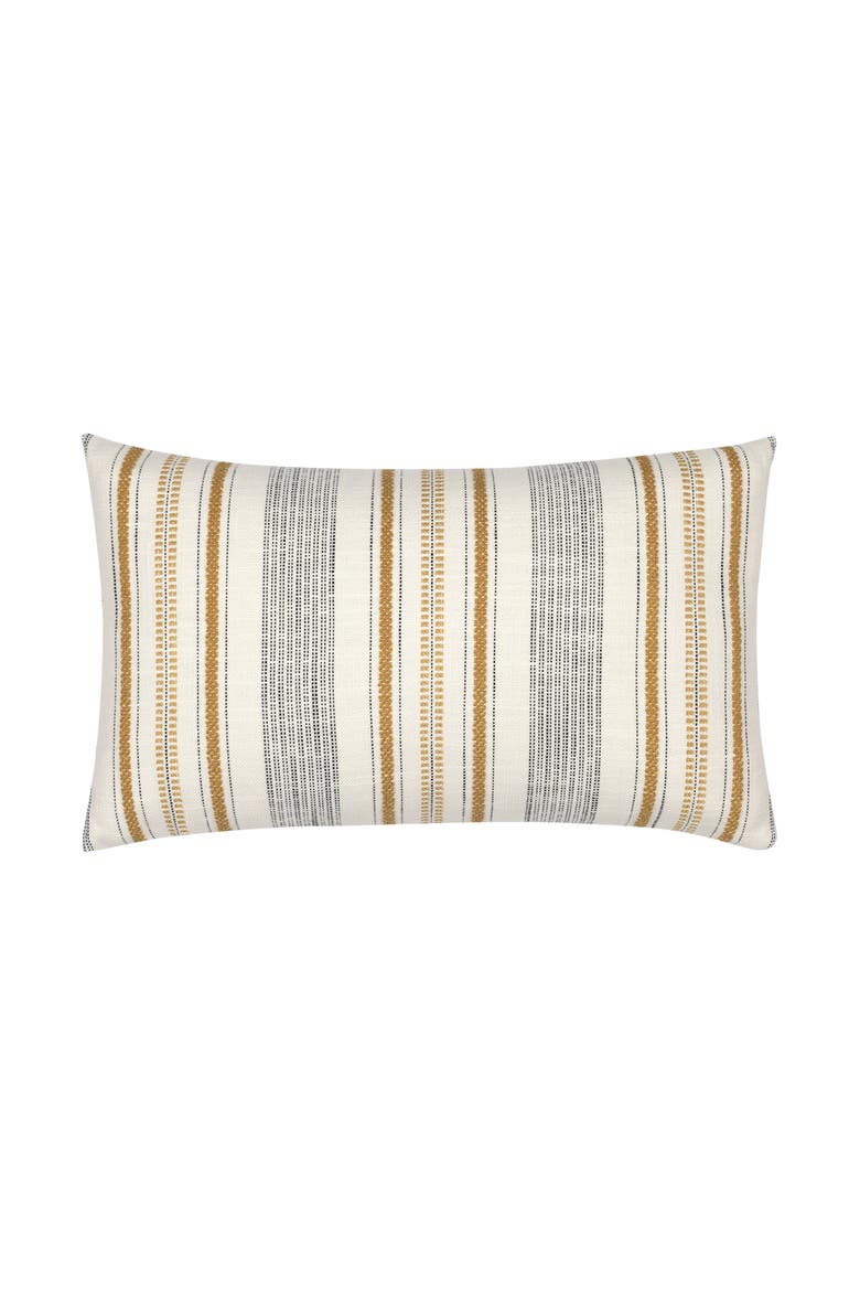 Pathway Textured Stripe Indoor & Outdoor Woven Accent Pillow, Main, color, Gold