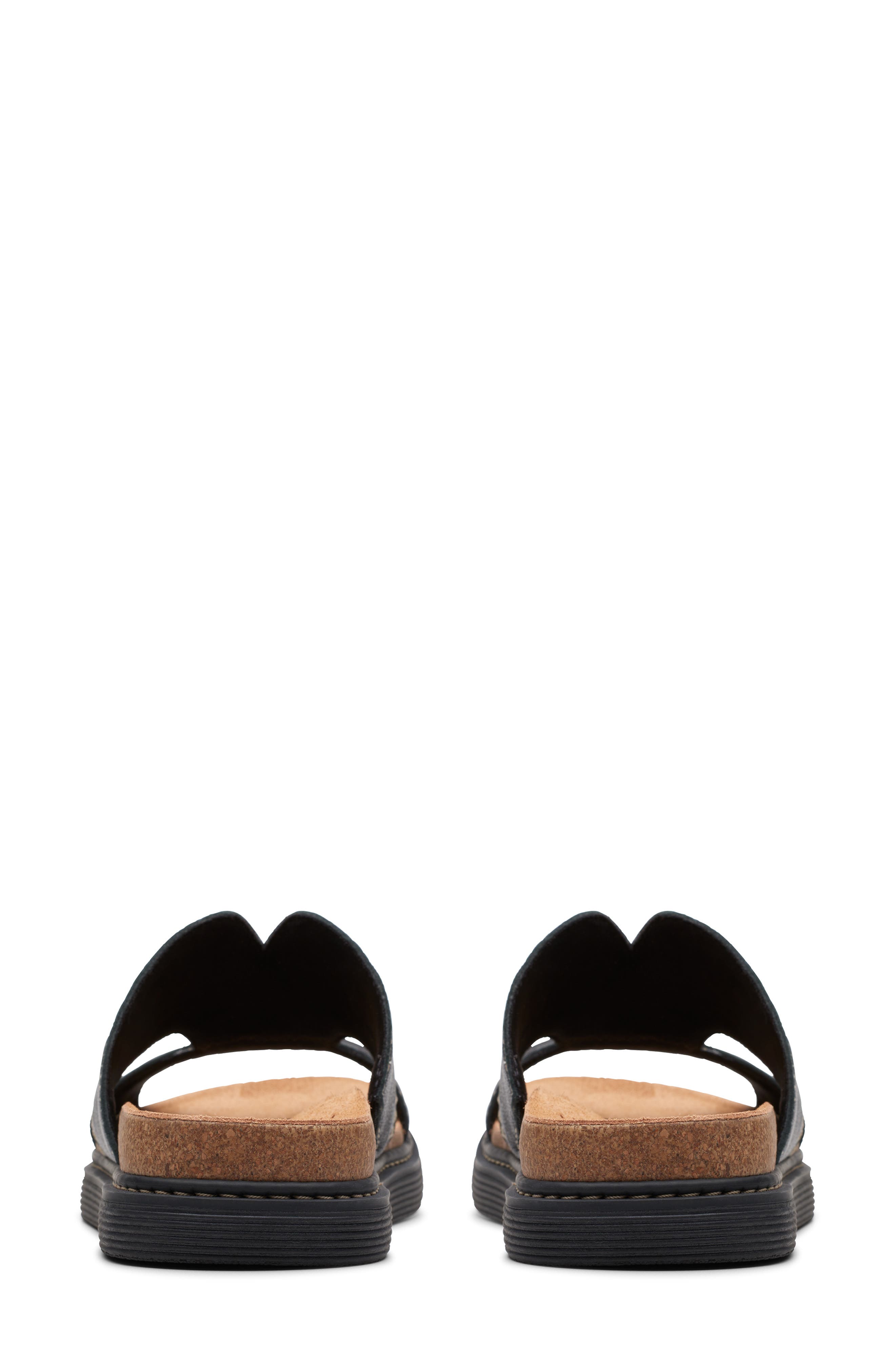 Clarks<sup>®</sup> Arwell Walk Slide Sandal, Alternate, color, Black Leather