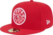 New Era Men's New Era Scarlet San Francisco 49ers Checkered 59FIFTY Fitted Hat