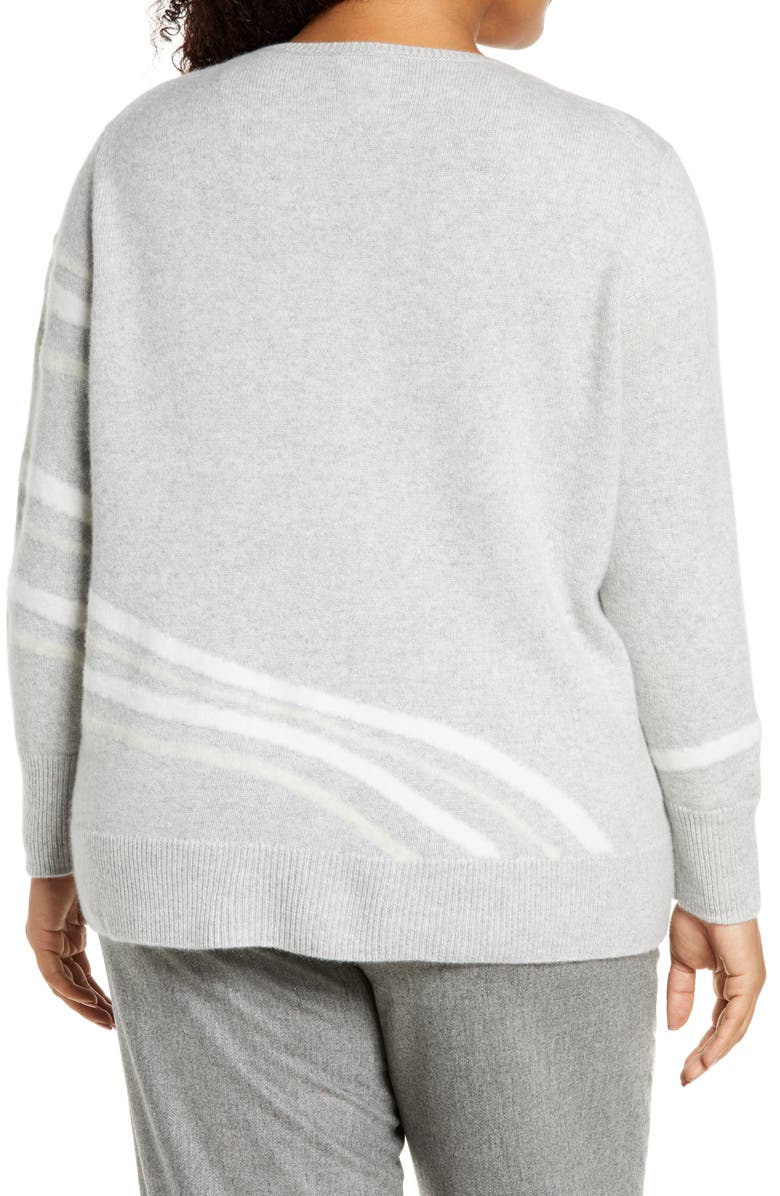 Lafayette 148 New York Needle Punch Cashmere Sweater, Alternate, color, 