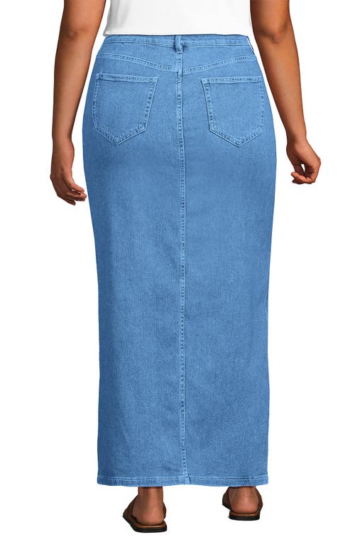 Lands' End Soft Denim Maxi Skirt In Hutton Blue Wash