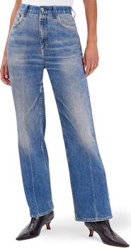 rag & bone rb Miramar Shea Wide Leg Cotton Terry Sweatpant Jeans