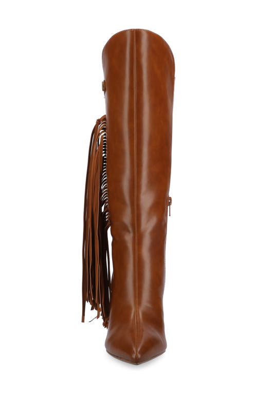 Journee Collection Dolly Tassel Tall Boot In Brown