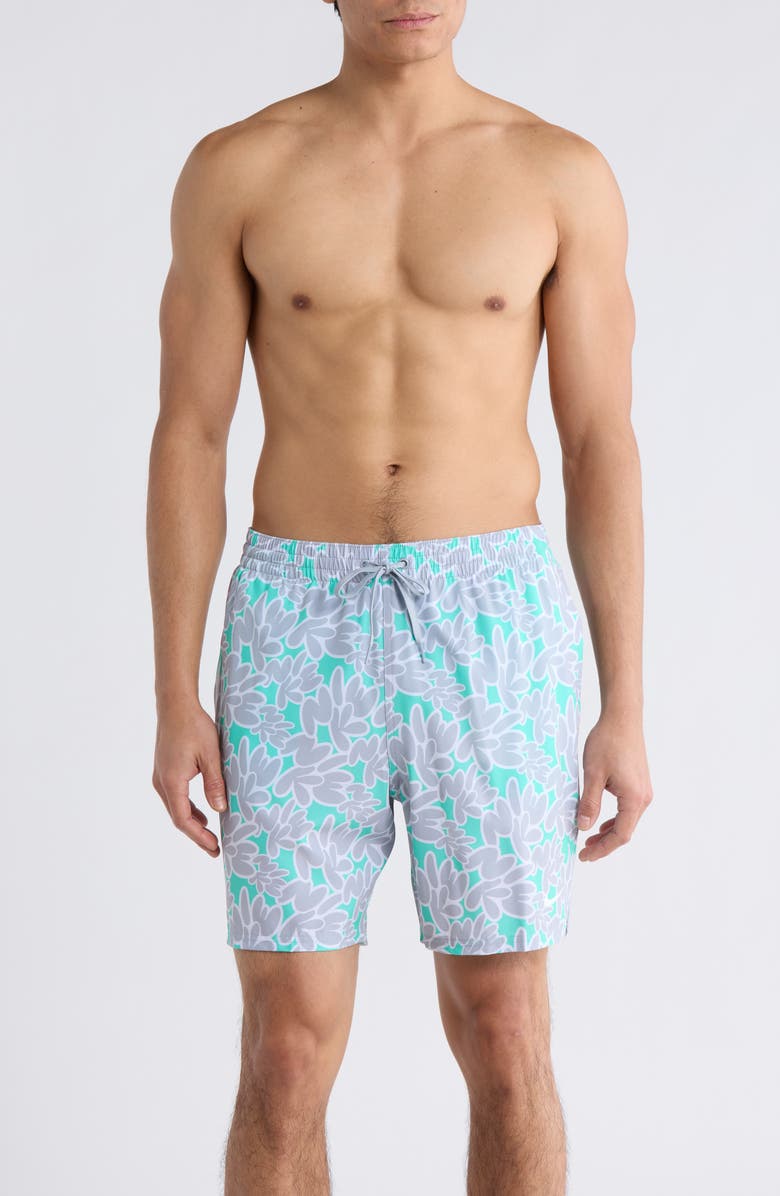 Nike 7-Inch Swim Trunks, Main, color, Bleached Turquoise