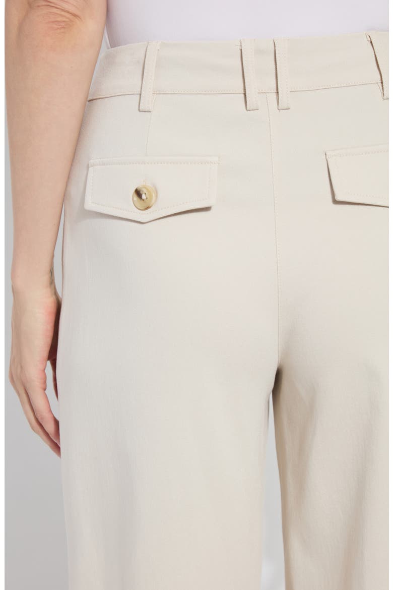 Mirabelle Pleated Crop Palazzo Pants, Alternate, color, OAT