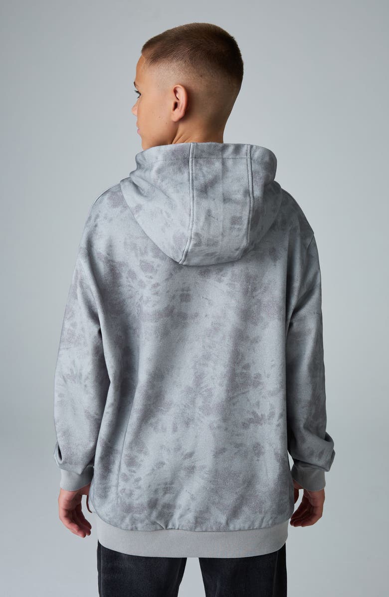 smALLSAINTS by ALLSAINTS Kids' Underground Oversize Tie Dye Hoodie, Alternate, color, Grey