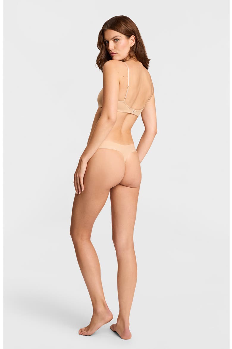 Cotton Thong, Alternate, color, BEIGE
