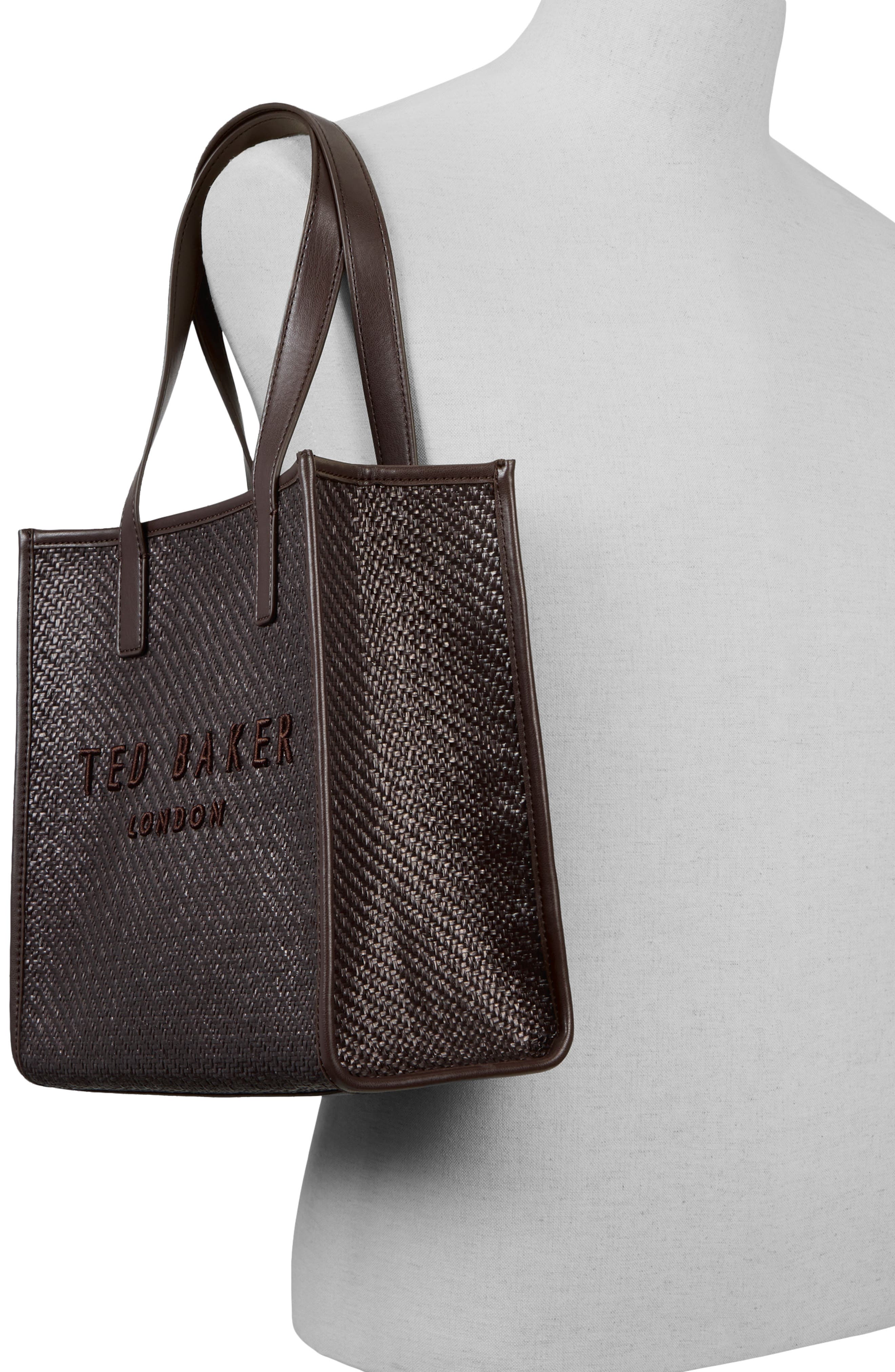 Ted Baker Aria Tote, Alternate, color, Dark Brown