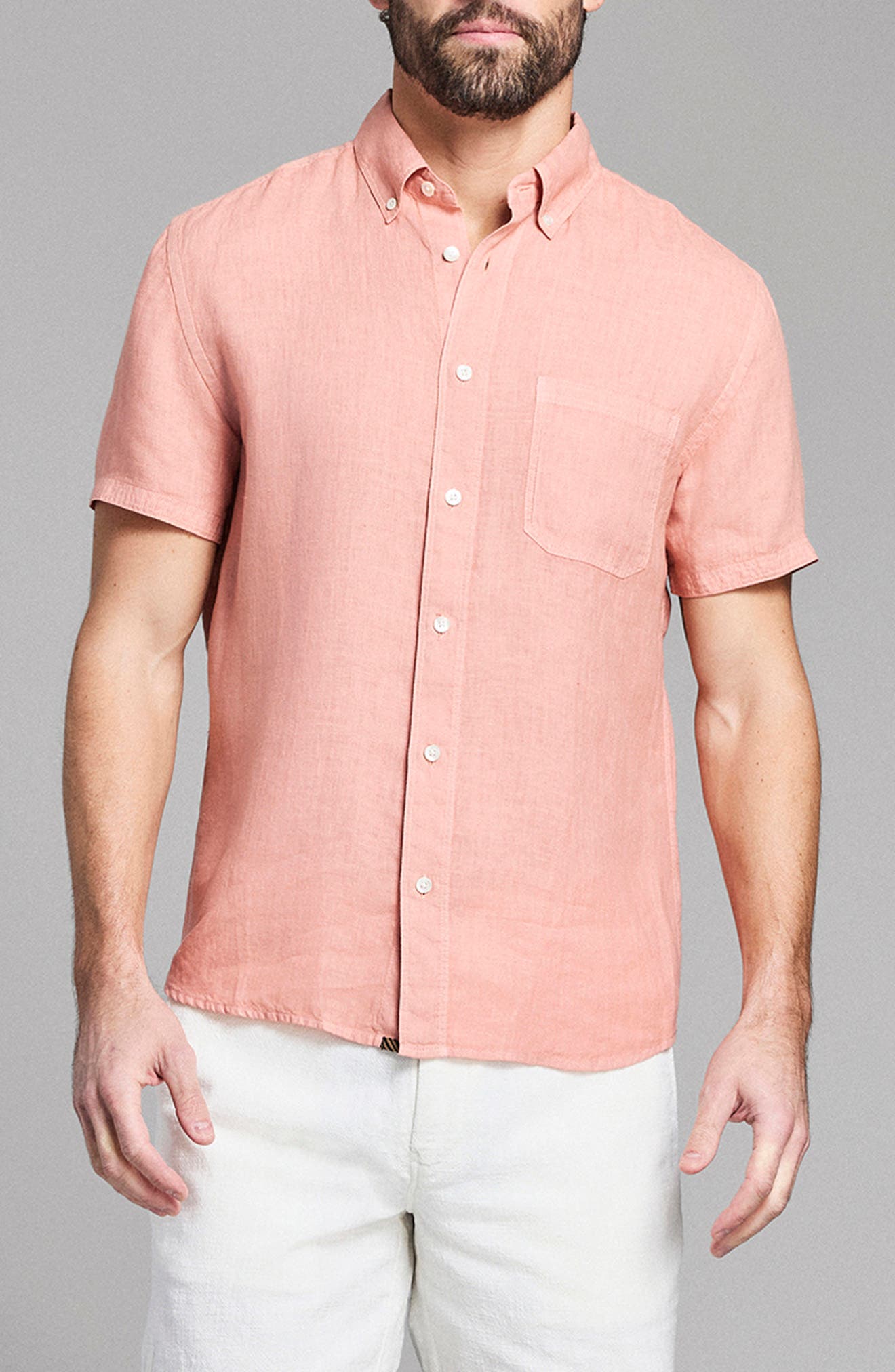 Tuscumbia Short Sleeve Linen Button-Down Shirt - image 5