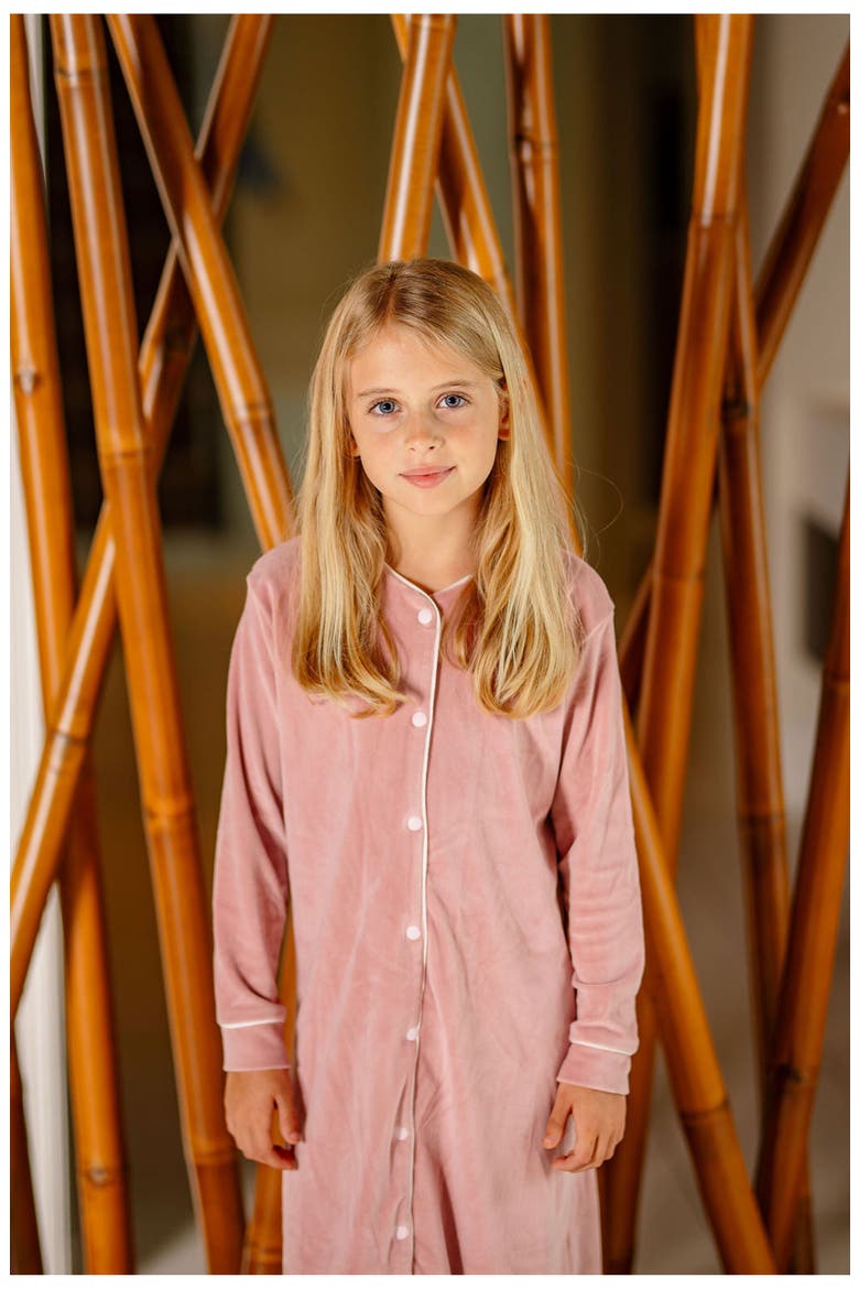 Velour Nightgown, Alternate, color, Pink