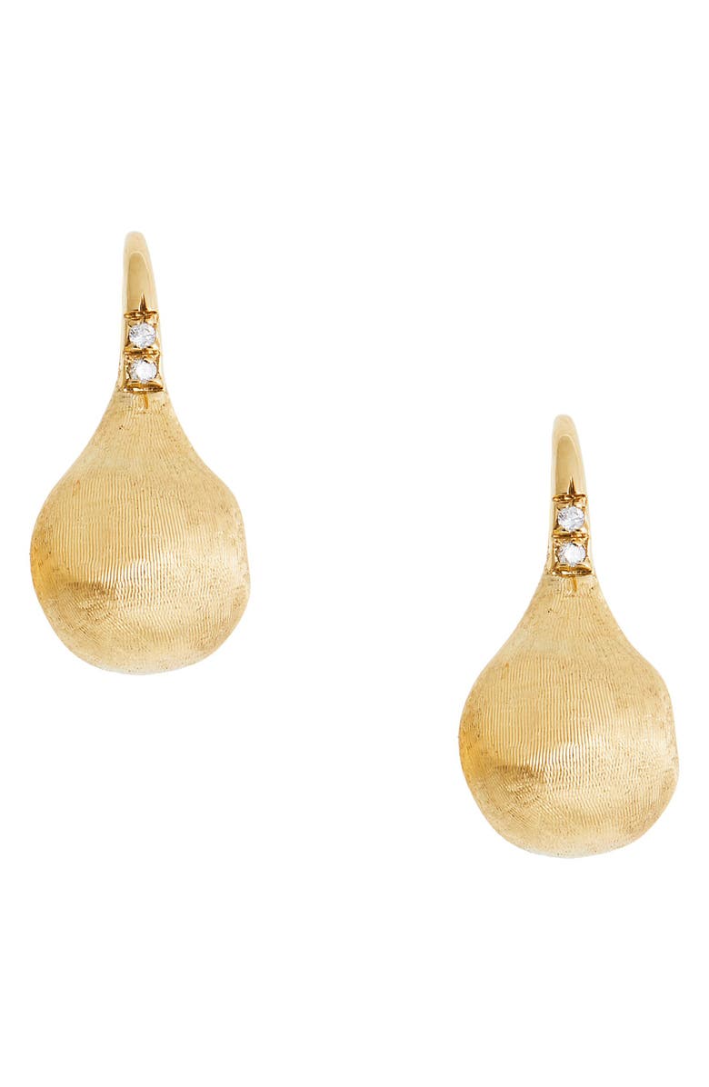 Marco Bicego Africa Pavé Diamond Drop Earrings, Main, color, 