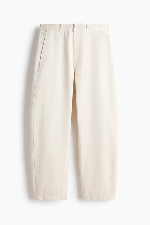 Relaxed Fit Barrel Chinos
