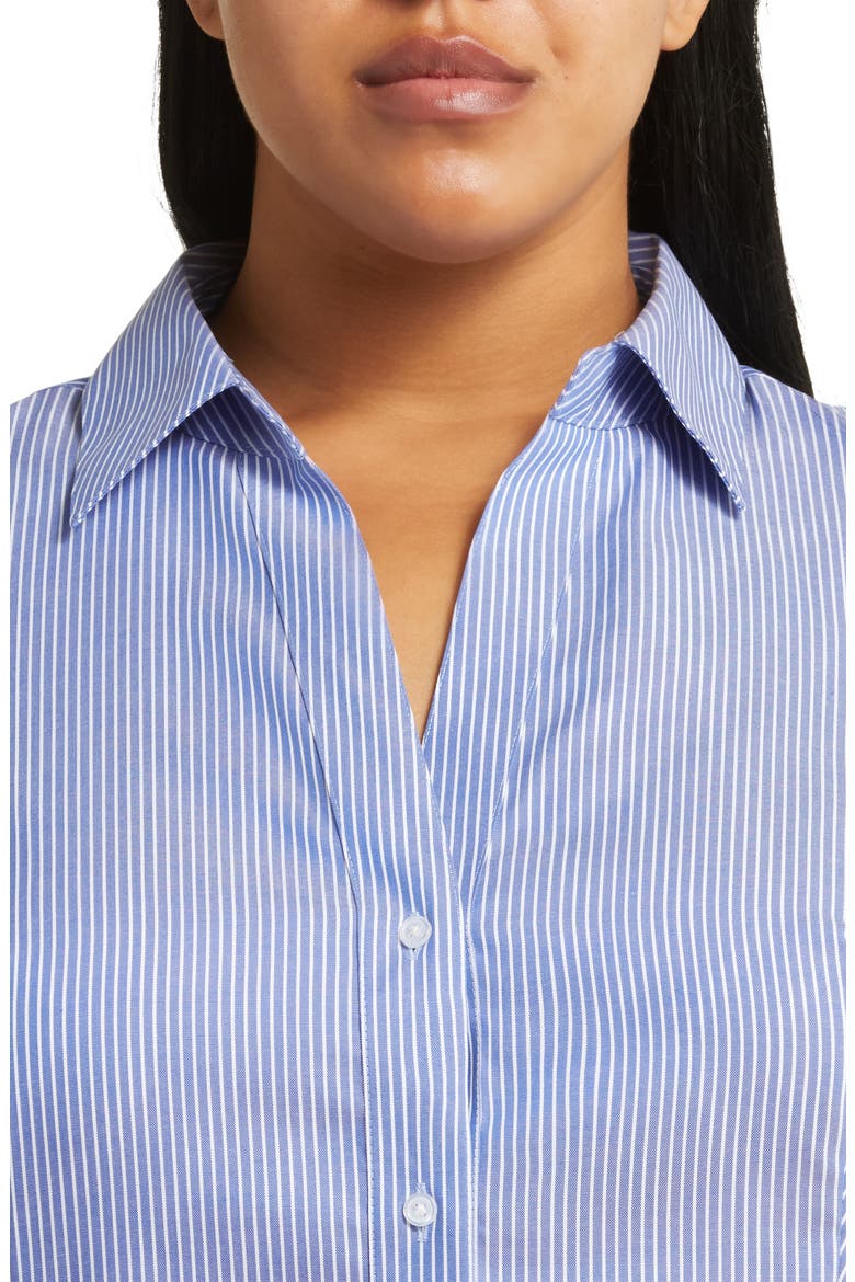 Stripe Easy Care Shirt, Alternate, color, BLUE/ WHITE