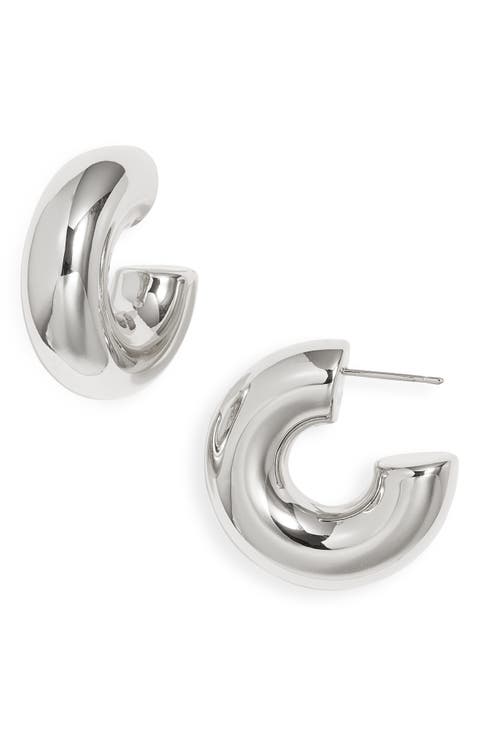 High Polish Chunky Hoop Earrings