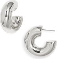 NEST Jewelry High Polish Chunky Hoop Earrings