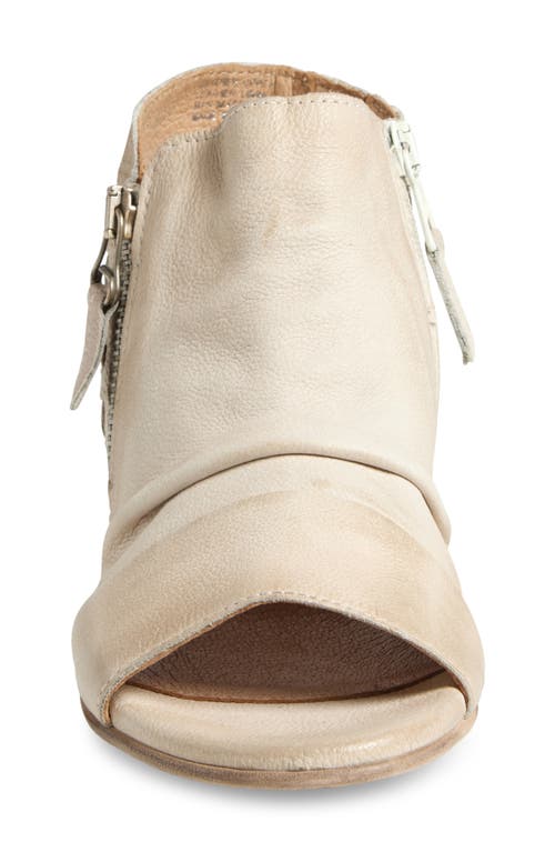 Miz Mooz Carla Peep Toe Bootie In Linen