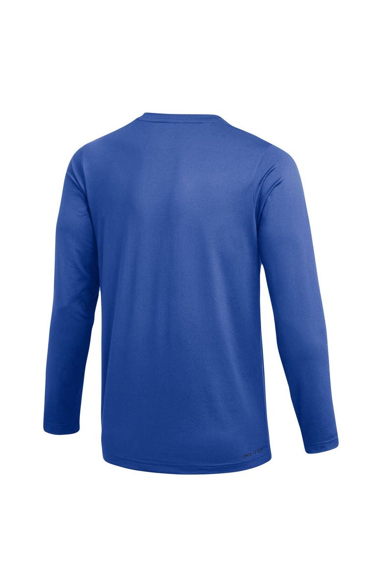 Jordan Brand Men's Jordan Brand Royal Florida Gators Logo Practice Performance Long Sleeve T-Shirt, Alternate, color, 