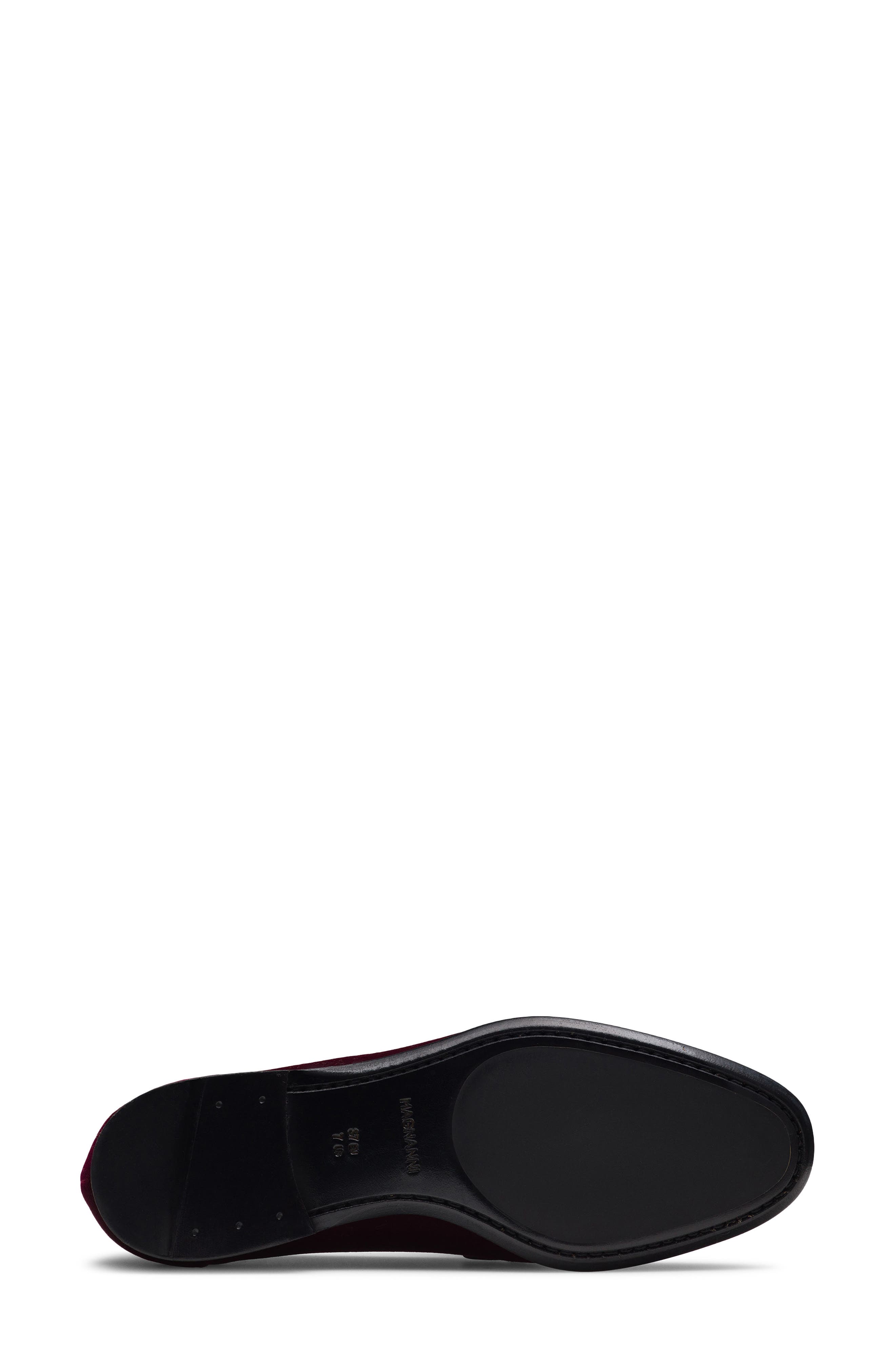 Quinn Velvet Loafer, Alternate, color, BURGUNDY VELVET