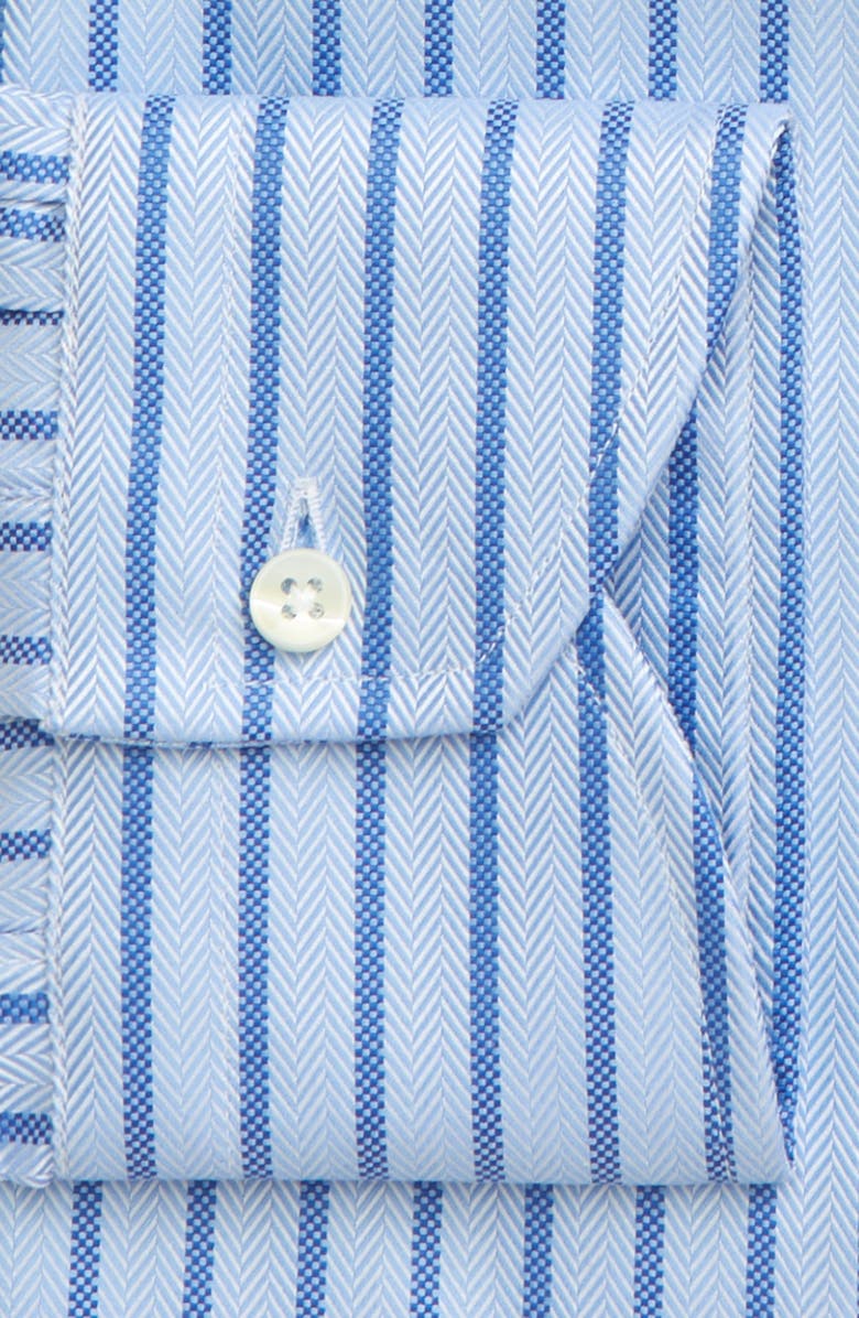 Canali Regular Fit Stripe Dress Shirt, Alternate, color, 