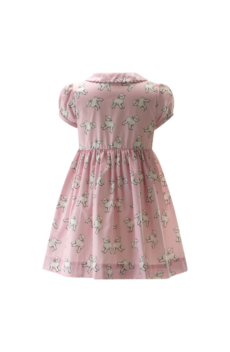 Rachel Riley Lamb Button-Front Dress, Alternate, color, 