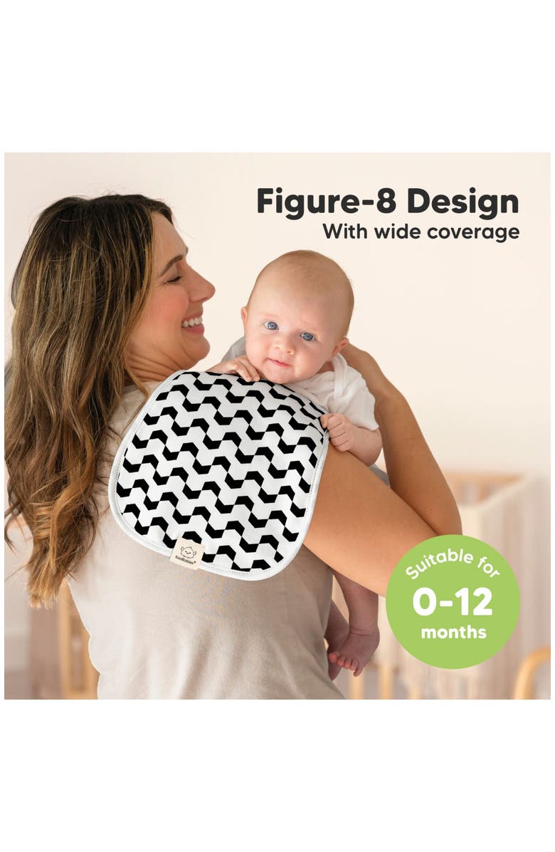 KeaBabies Baby Burp Cloths, Alternate, color, Monos