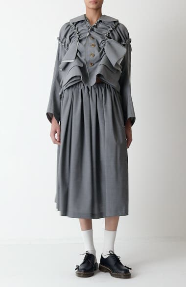 Tao Comme des Garçons Deconstructed Tropical Wool Blend Jacket