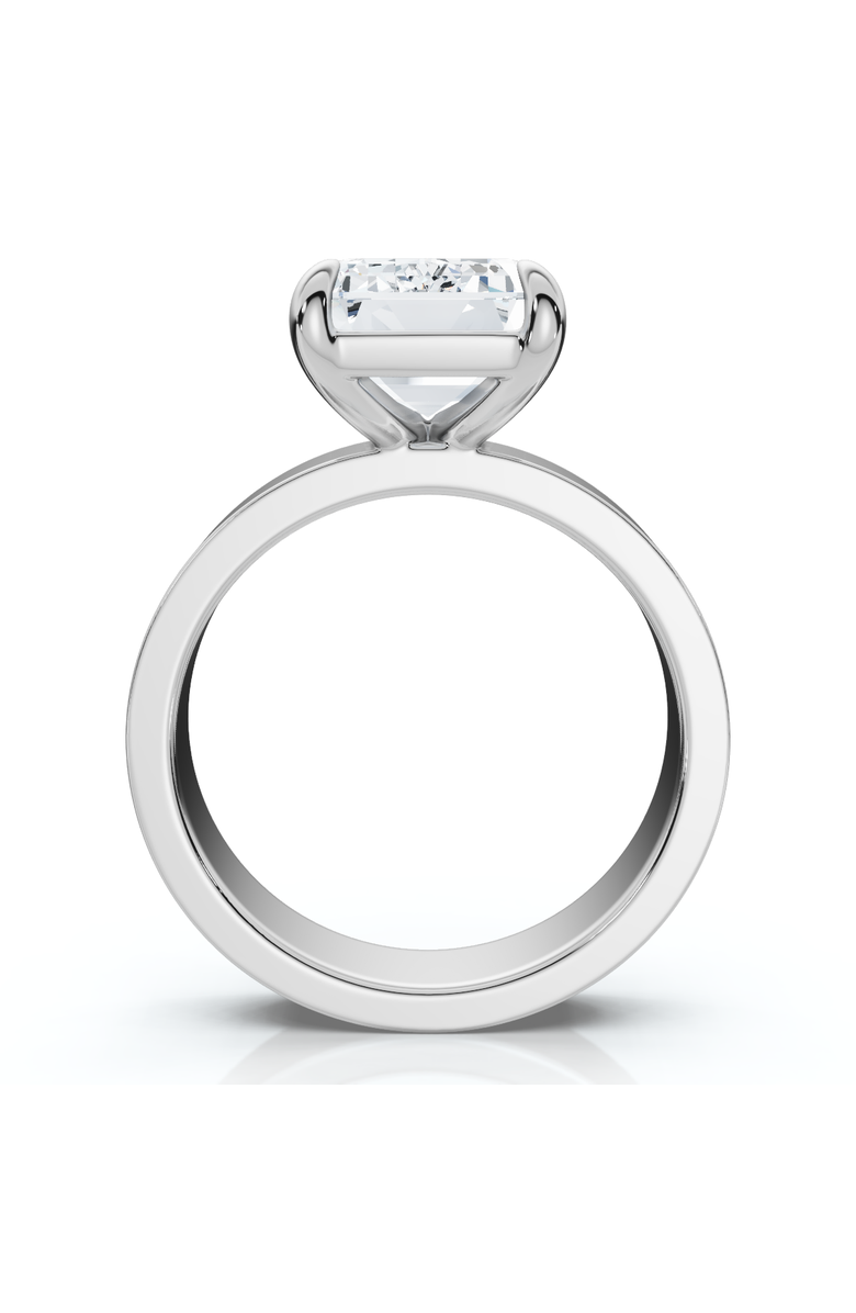 Bliss Diamond 4Ct Emerald Diamond Cigar Band Engagement Ring 14k Gold or Platinum Lab Grown, Alternate, color, 14K White Gold