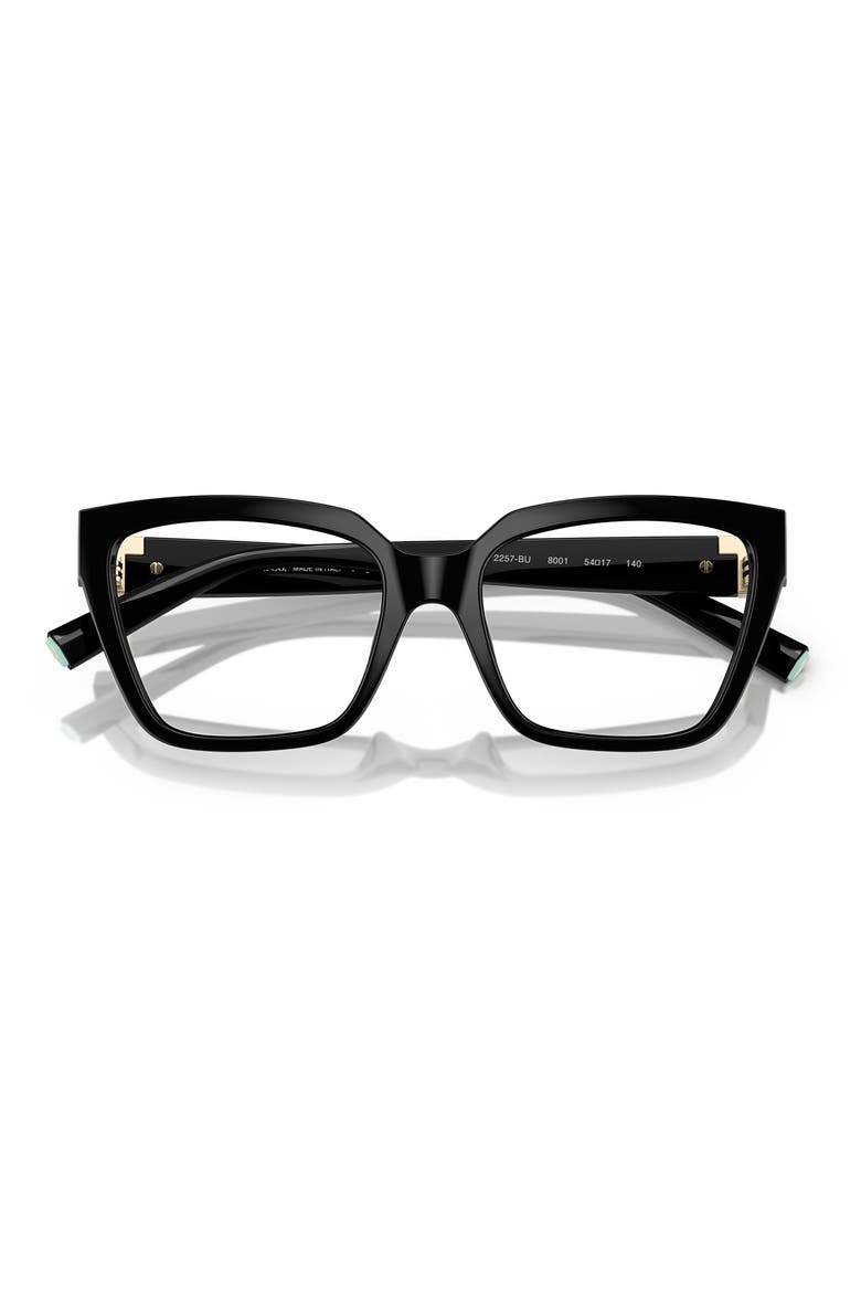 52mm Square Optical Glasses, Alternate, color, BLACK