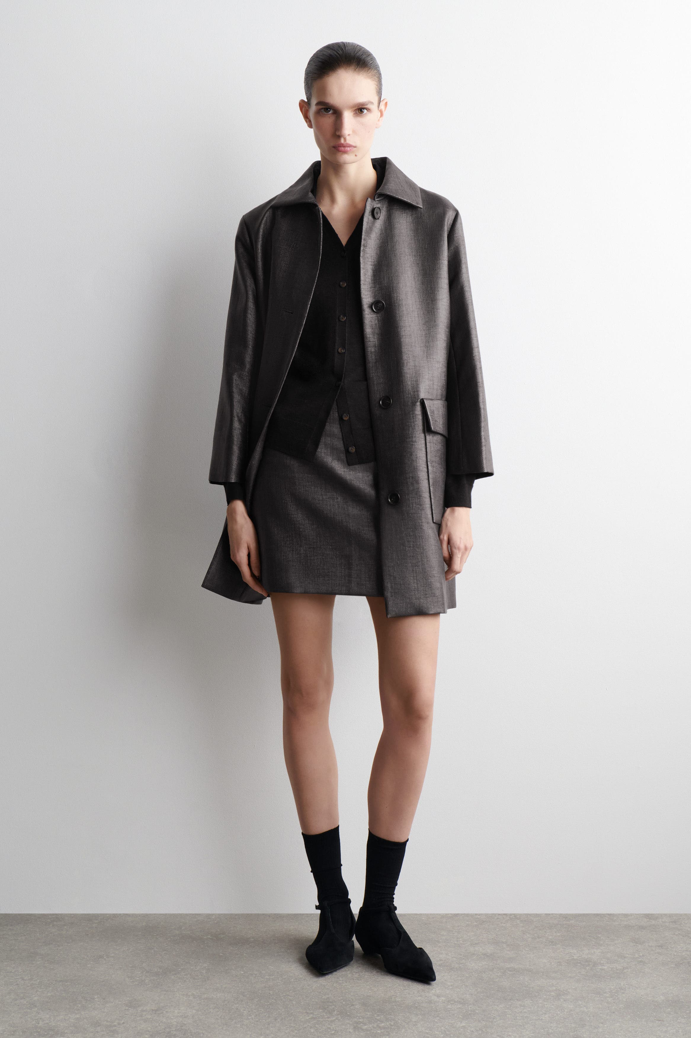 Knitted Linen-Merino Shirt - image 2