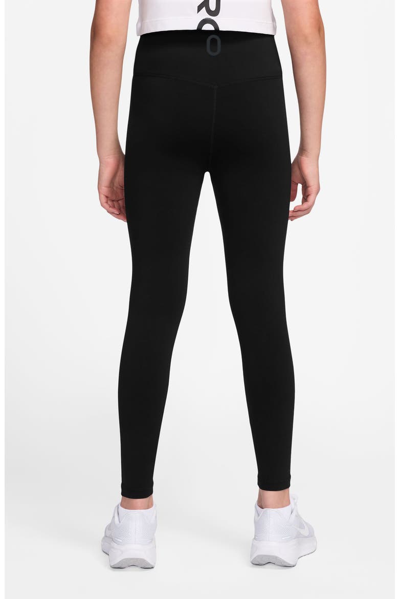 Kids' Mavn Dri-FIT High Waist Leggings, Alternate, color, 010 BLACK/BLACK