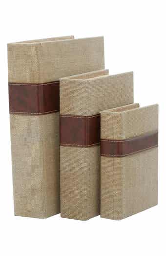 SONOMA SAGE HOME Set of 3 Faux Book Boxes