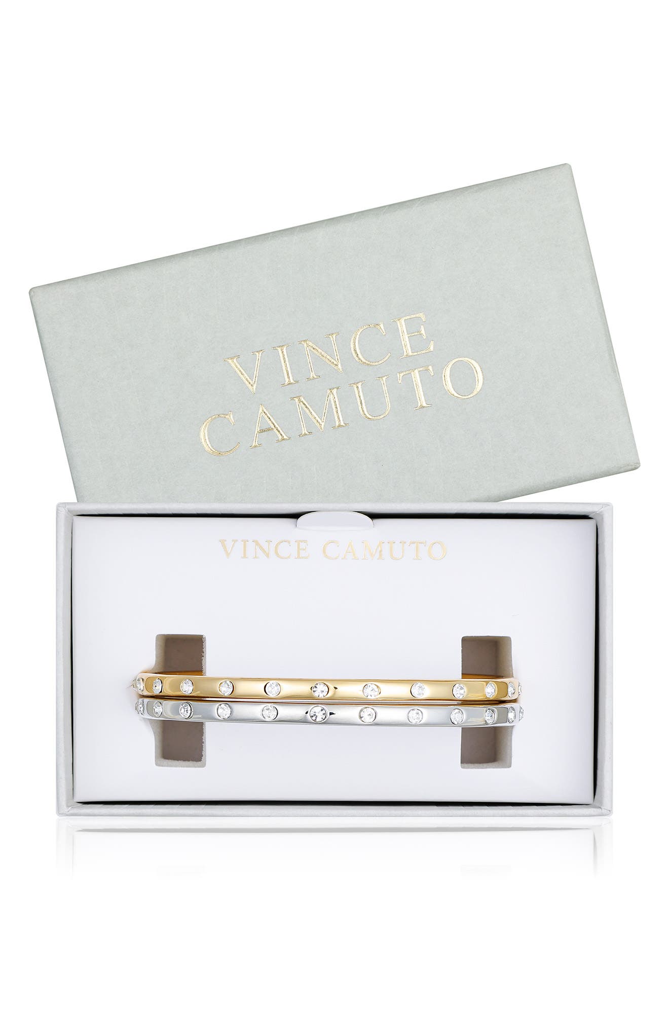 2-Pack Cubic Zirconia Bangle Bracelet