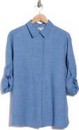 MAX STUDIO Roll Tab Sleeve Shirt