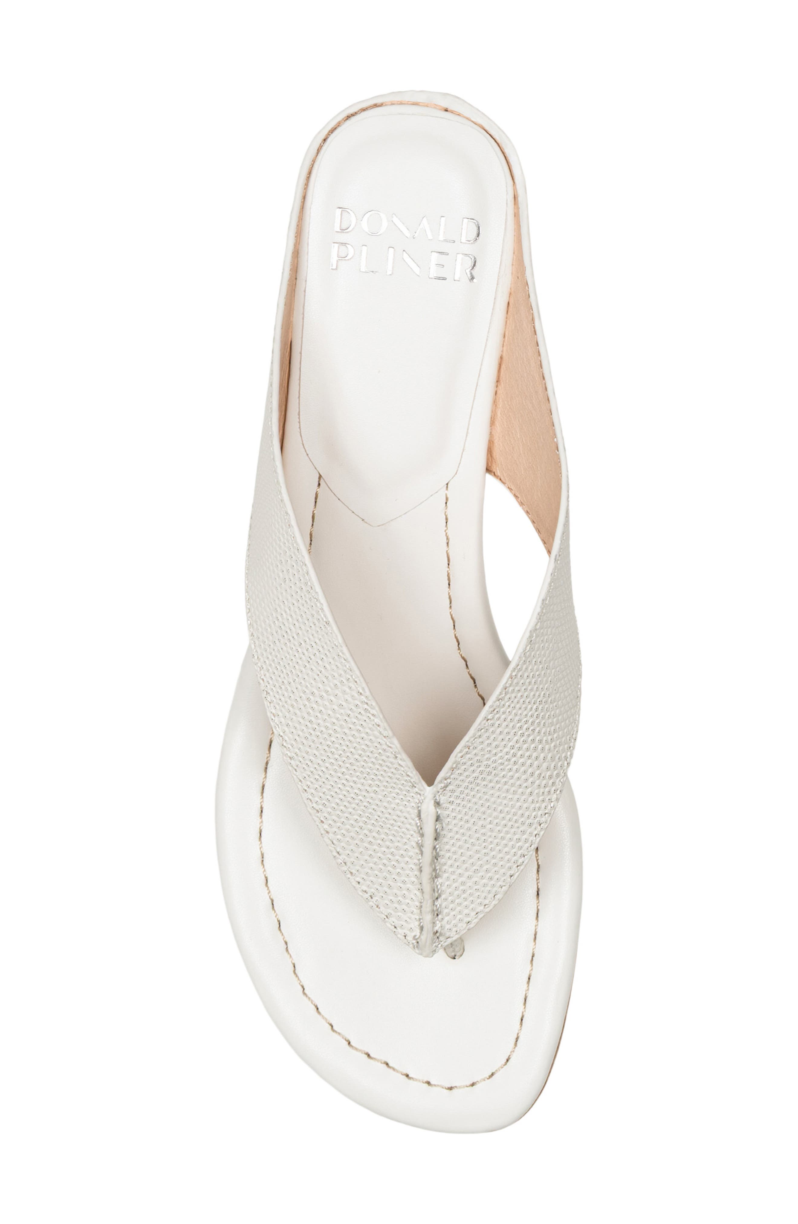 Vylette Wedge Flip Flop, Alternate, color, PORCELAIN