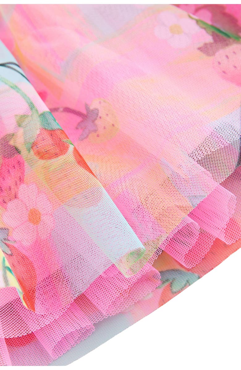 NEXT Kids' Ruffle Mesh Dress, Alternate, color, Multi