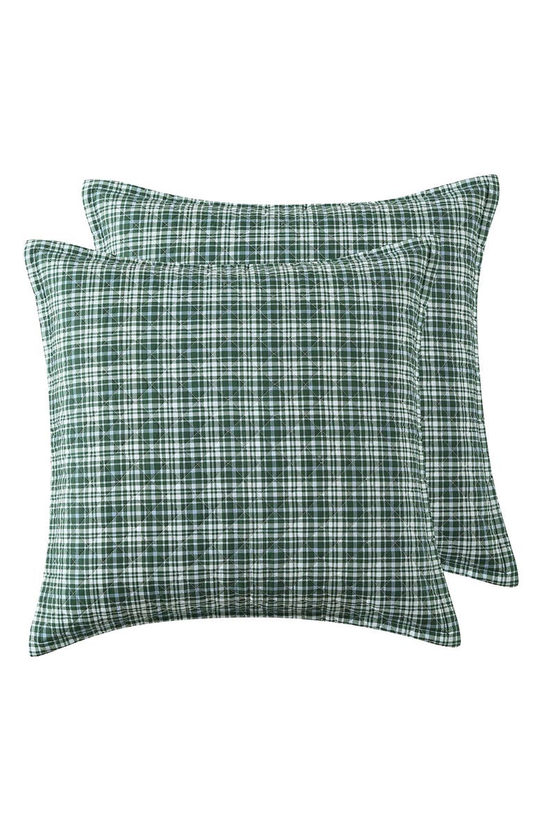 Laura Ashley Bramble Quilt & Sham Set, Alternate, color, Forest Green