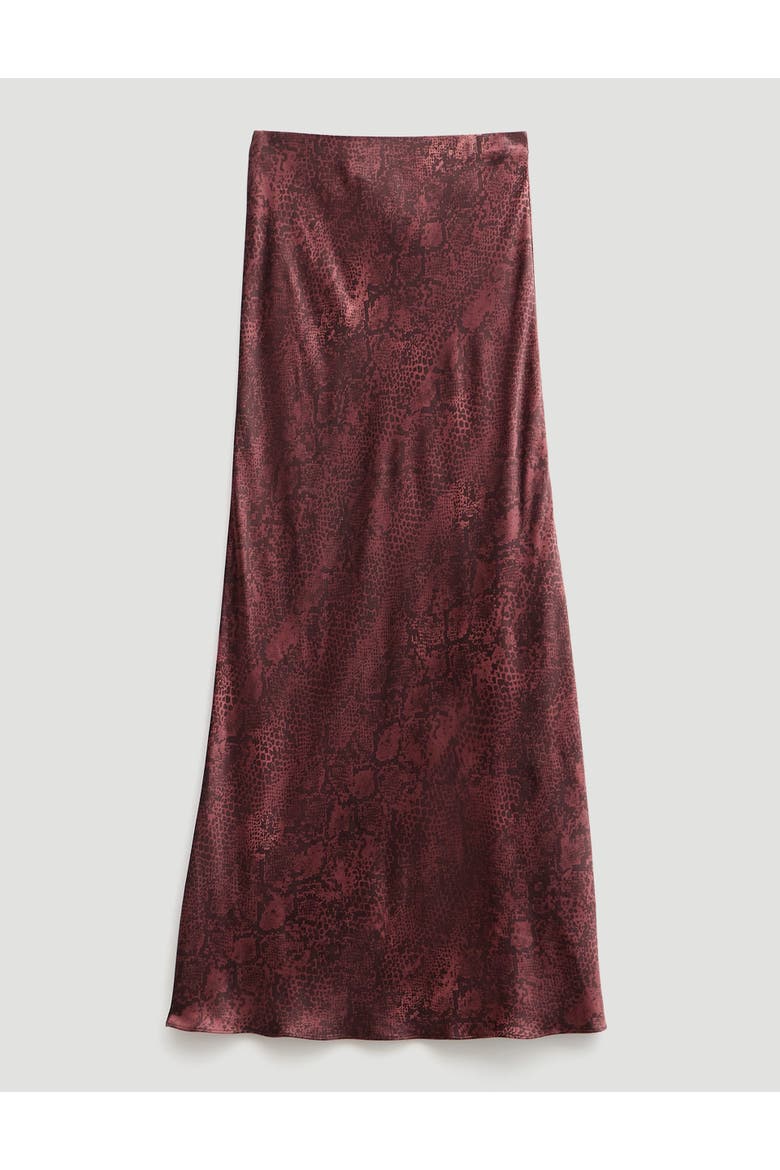 Simone Slinky Skirt, Alternate, color, Snake Print Brown