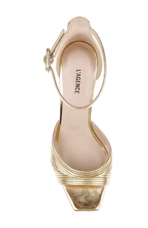 L'agence Cici Ankle Strap Sandal In Animal Print