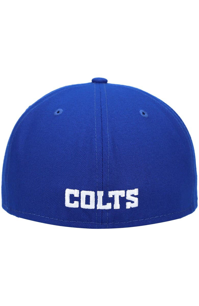 New Era Men's New Era Royal Indianapolis Colts Omaha 59FIFTY Fitted Hat, Alternate, color,