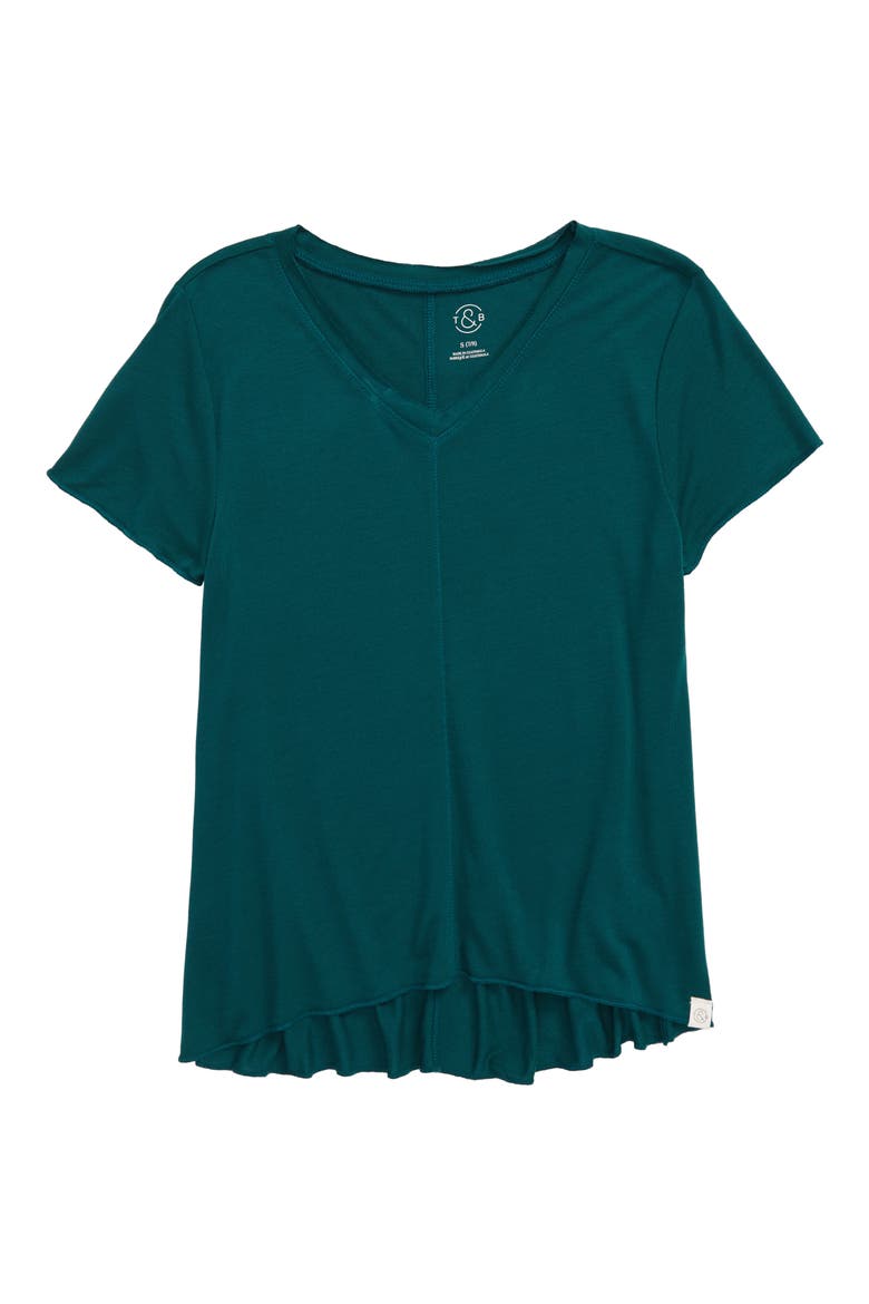 Kids' Easy Swing Tee, Main, color, GREEN PAMPAS