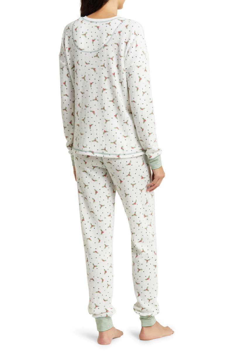 PJ Salvage Brushed Thermal Pajamas, Alternate, color, 