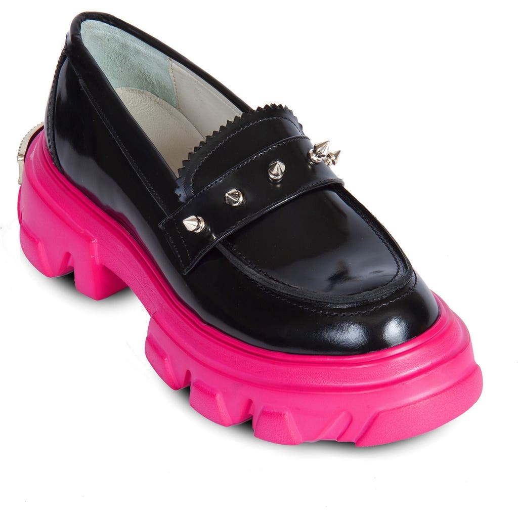 Urbnkicks Glam Loafer Leather Shoes In Multi